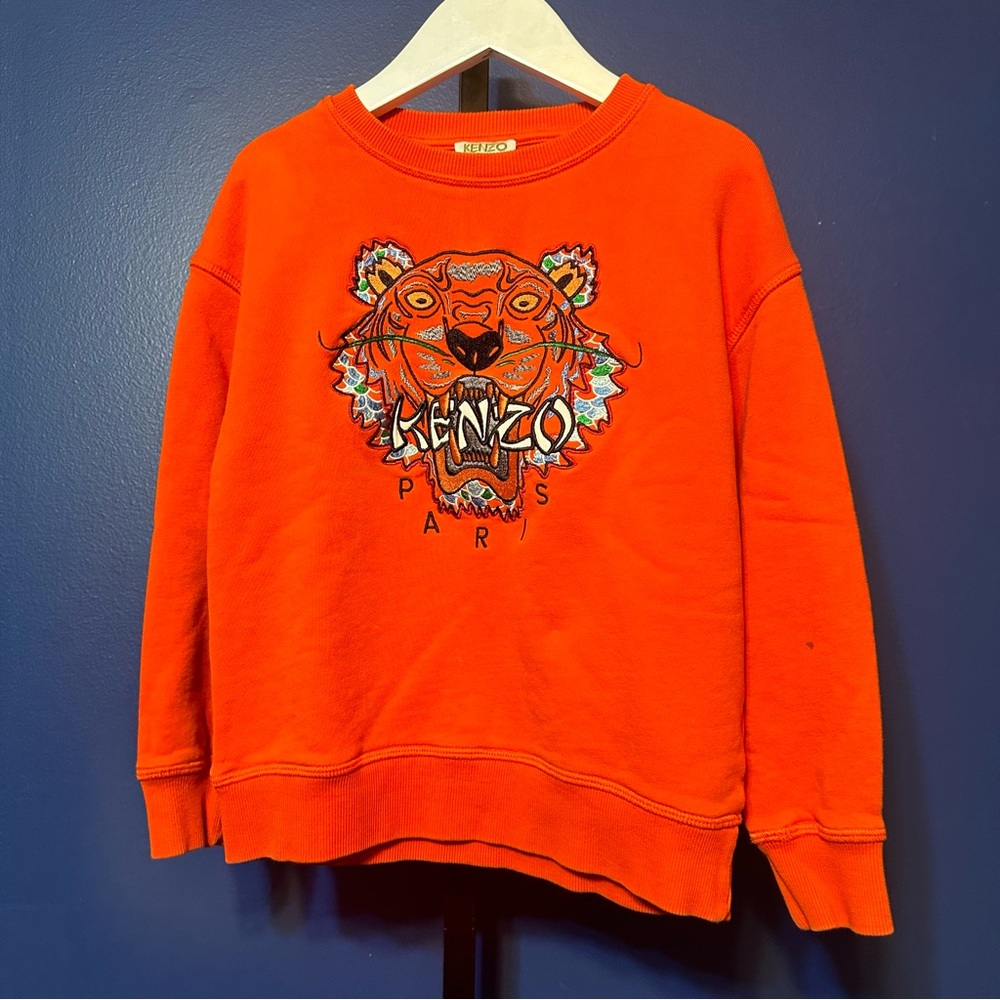 KENZO KIDS Iconic Tiger 100% Cotton Sweatshirt